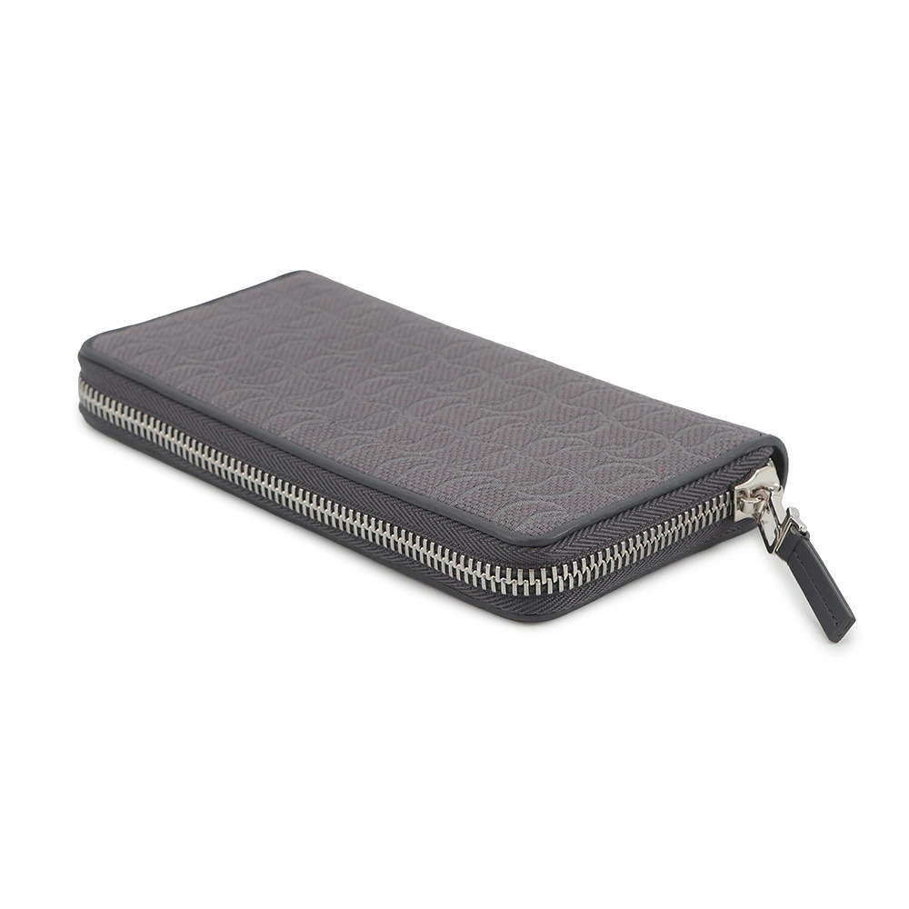 Christian Louboutin Panettone Jacquard Leather Long Wallet Black